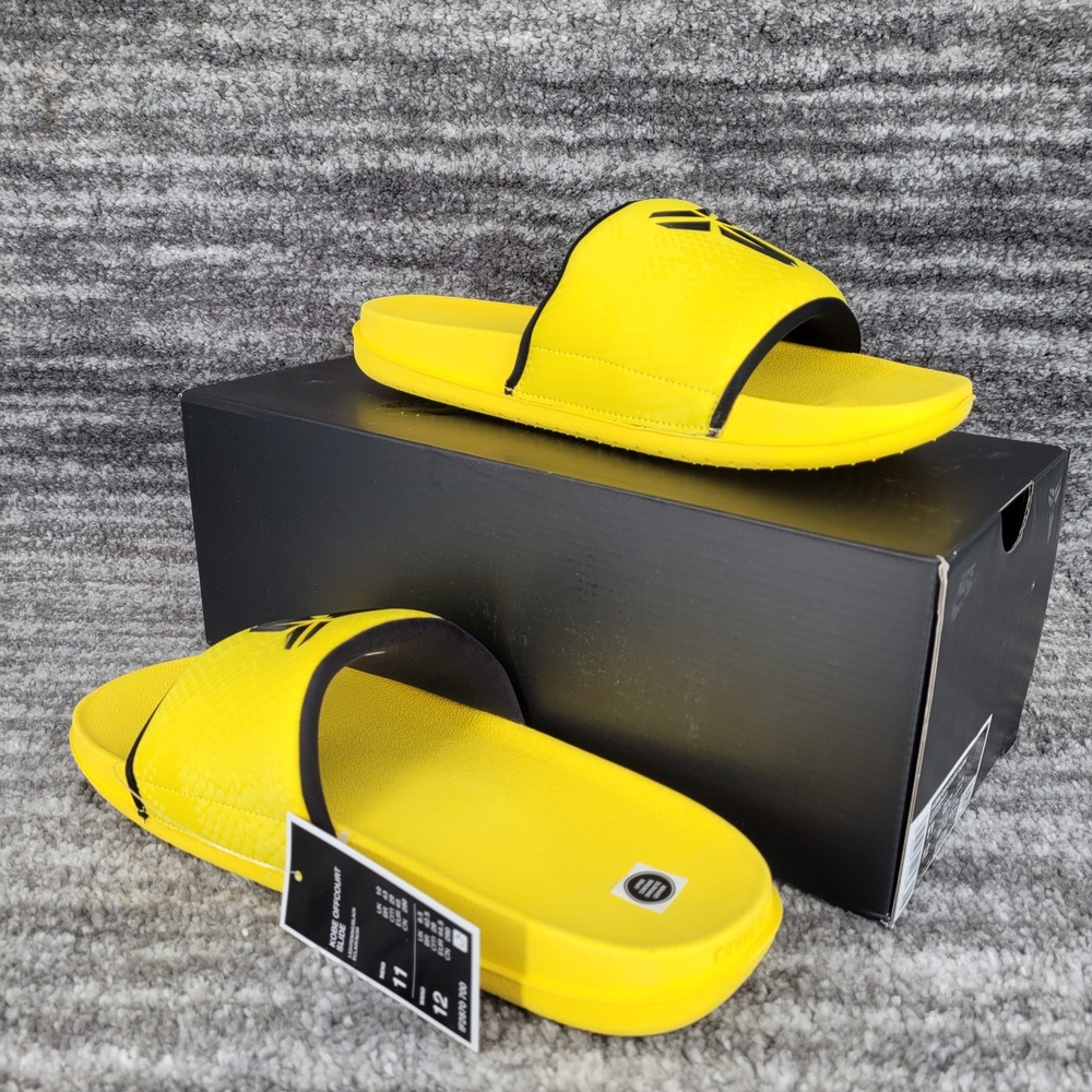 Nike Kobe Offcourt Slide Mamba Mentality Yellow Black Men 11 New